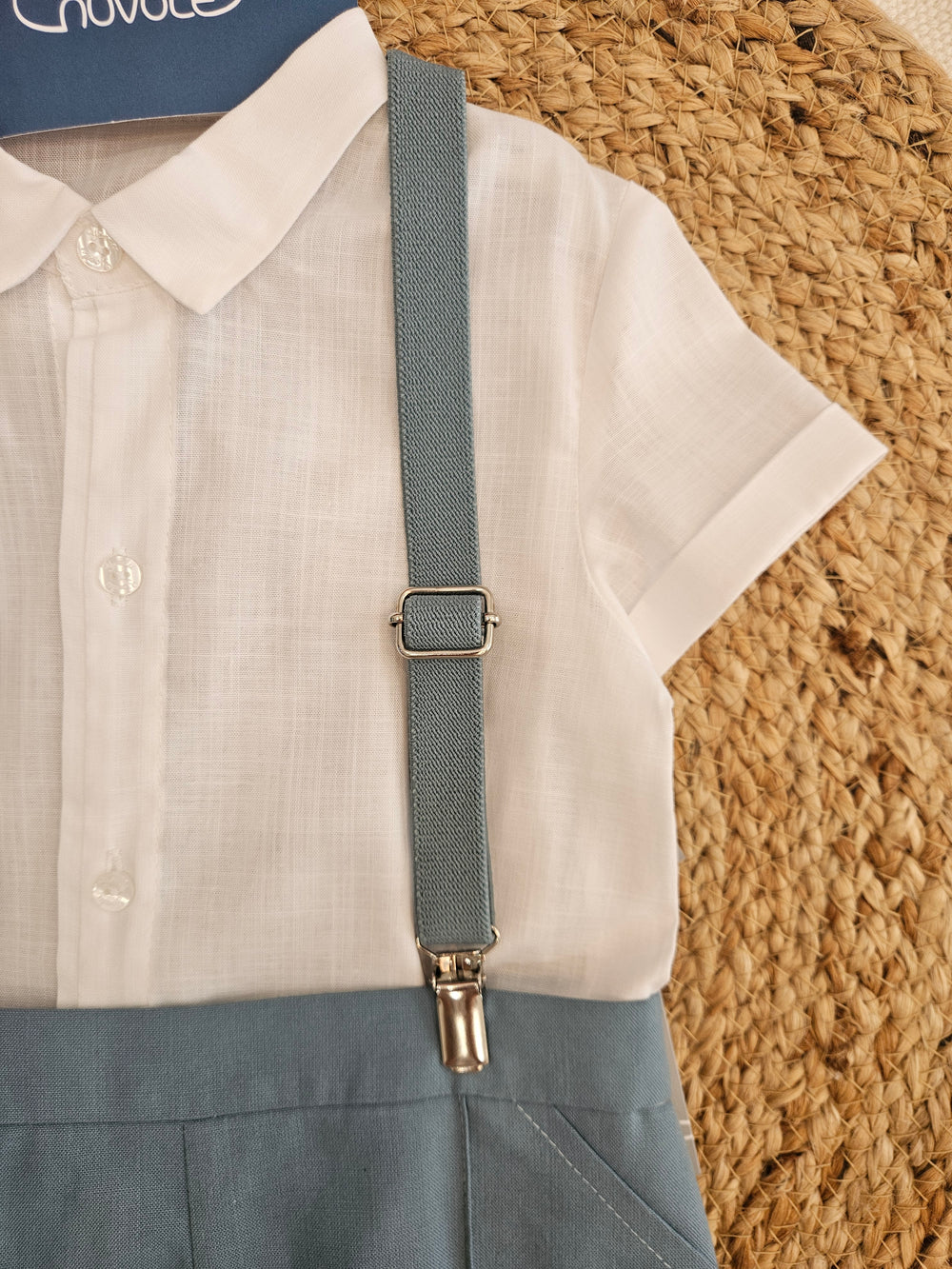 Completo Camicia e Bermuda Bretelle