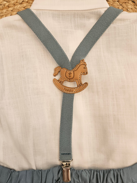 Completo Camicia e Bermuda Bretelle