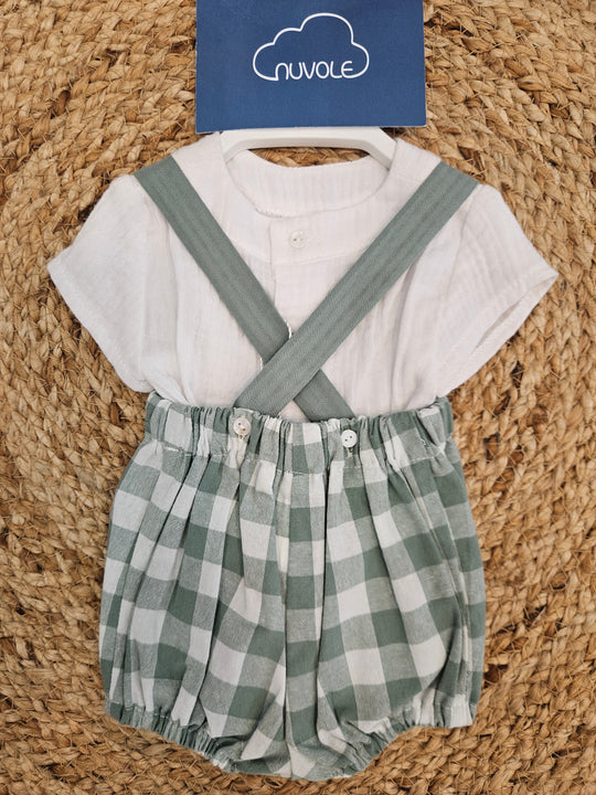 Completo Camicia e Salopette Pagliaccetto