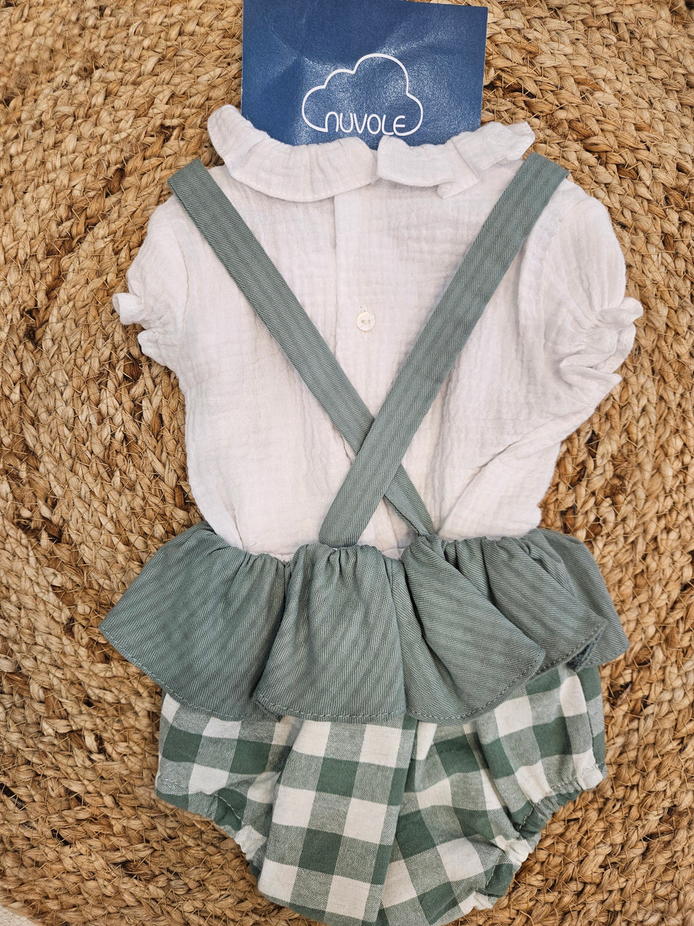 Pagliaccetto vichy verde