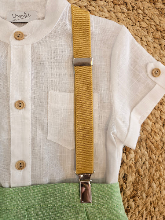 Completo Camicia e Bermuda Bretelle
