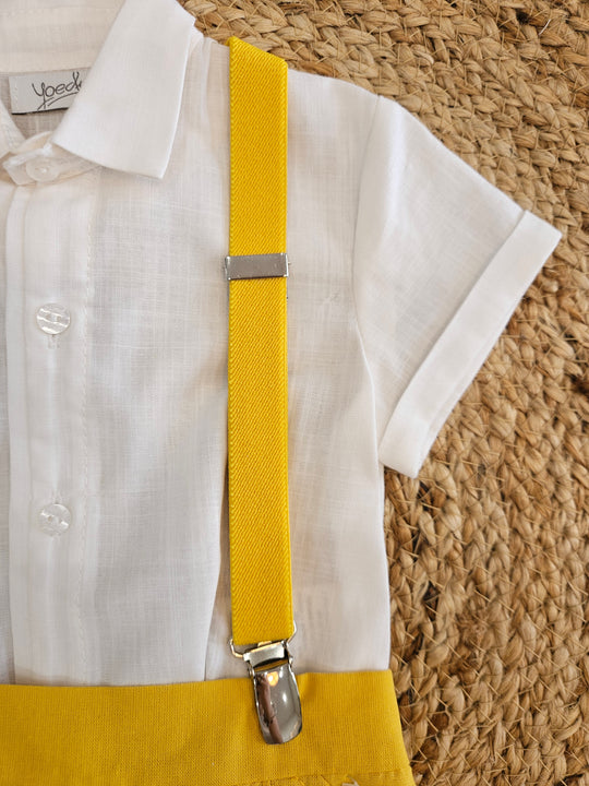 Completo Camicia e Bermuda Bretelle