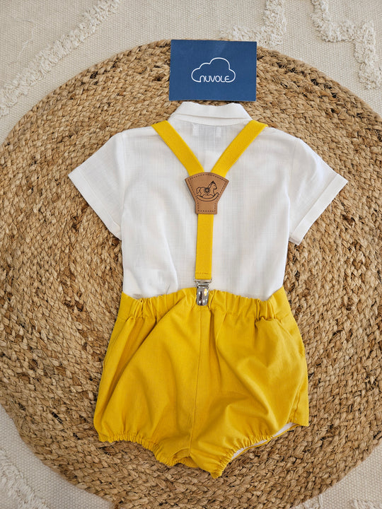 Completo Camicia e Bermuda Bretelle