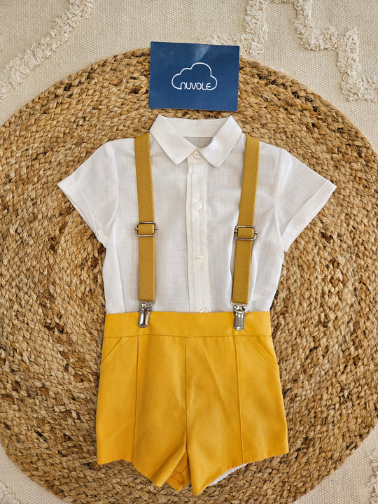 Completo Camicia e Bermuda Bretelle