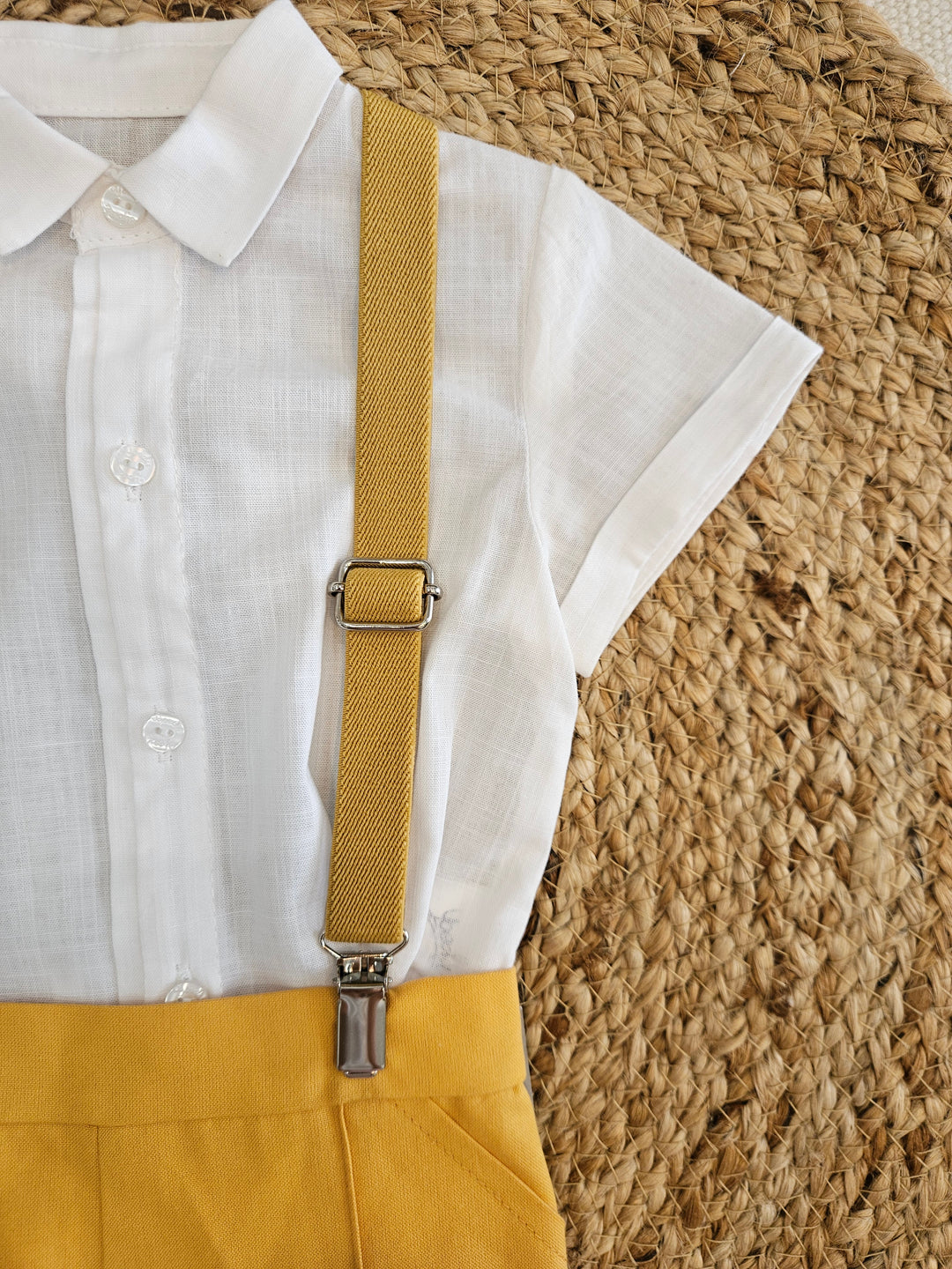 Completo Camicia e Bermuda Bretelle