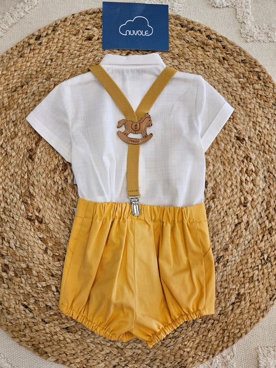 Completo Camicia e Bermuda Bretelle