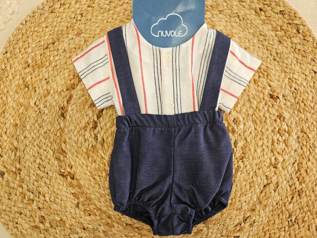 Completo Camicia e Salopette Pagliaccetto