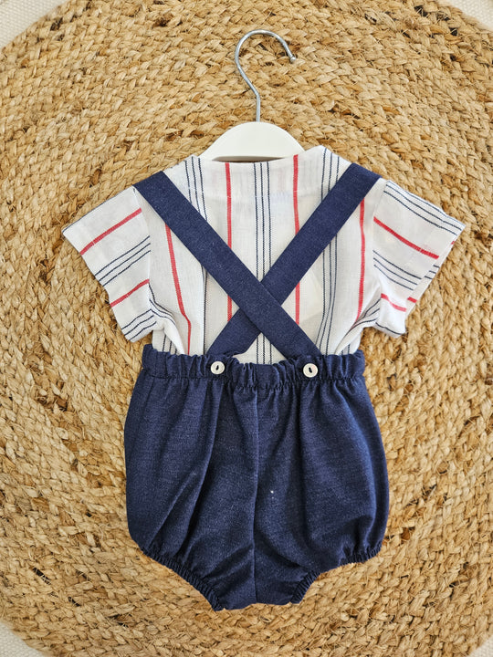 Completo Camicia e Salopette Pagliaccetto