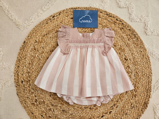 Abitino con culotte righe