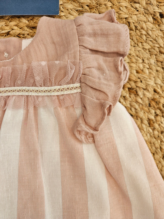 Abitino con culotte righe