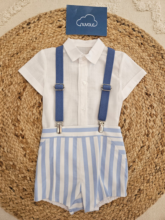 Completo Camicia e Bermuda Bretelle