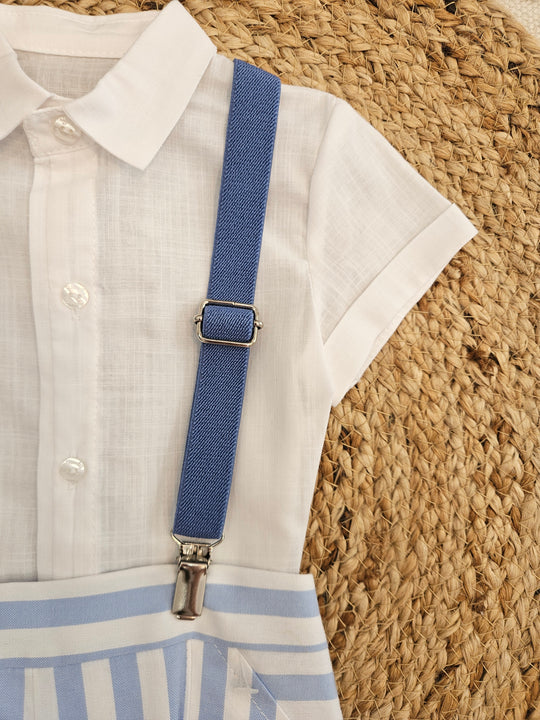 Completo Camicia e Bermuda Bretelle