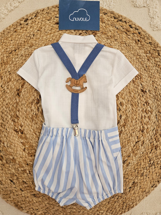 Completo Camicia e Bermuda Bretelle