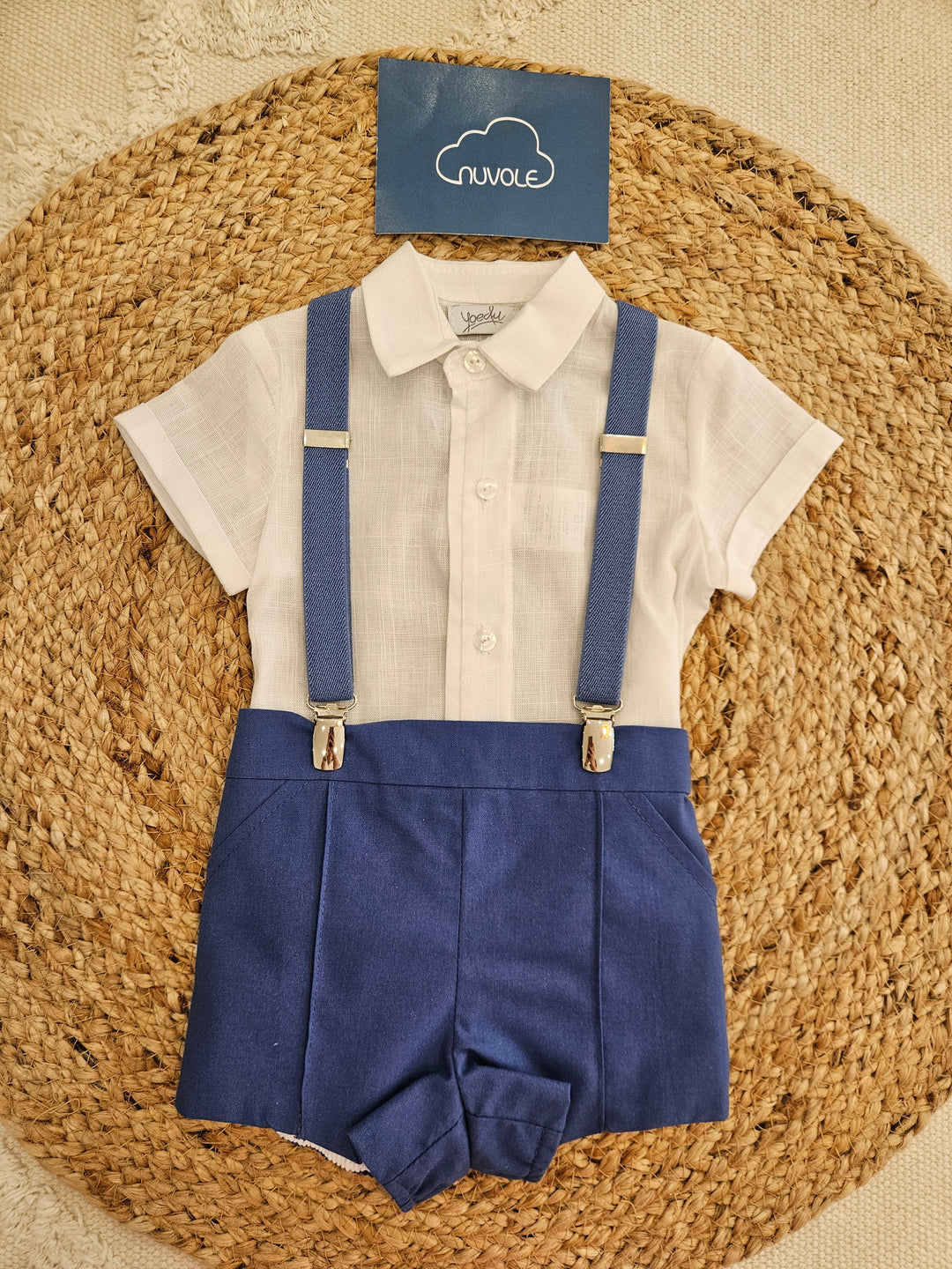 Completo Camicia e Bermuda Bretelle