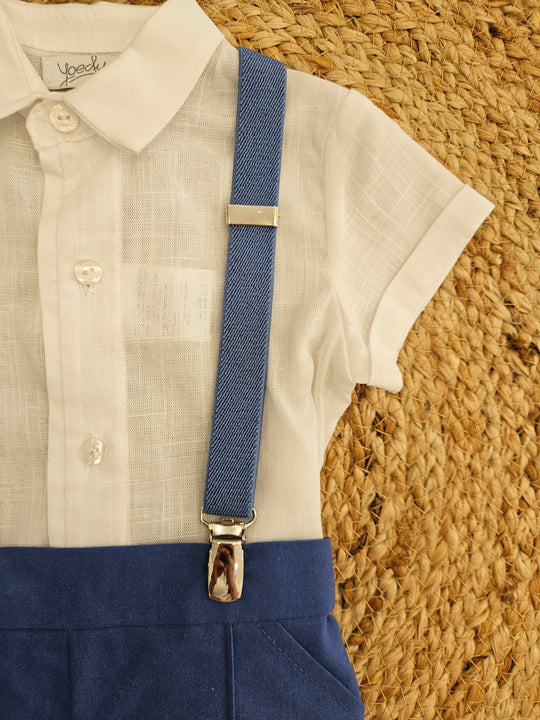 Completo Camicia e Bermuda Bretelle