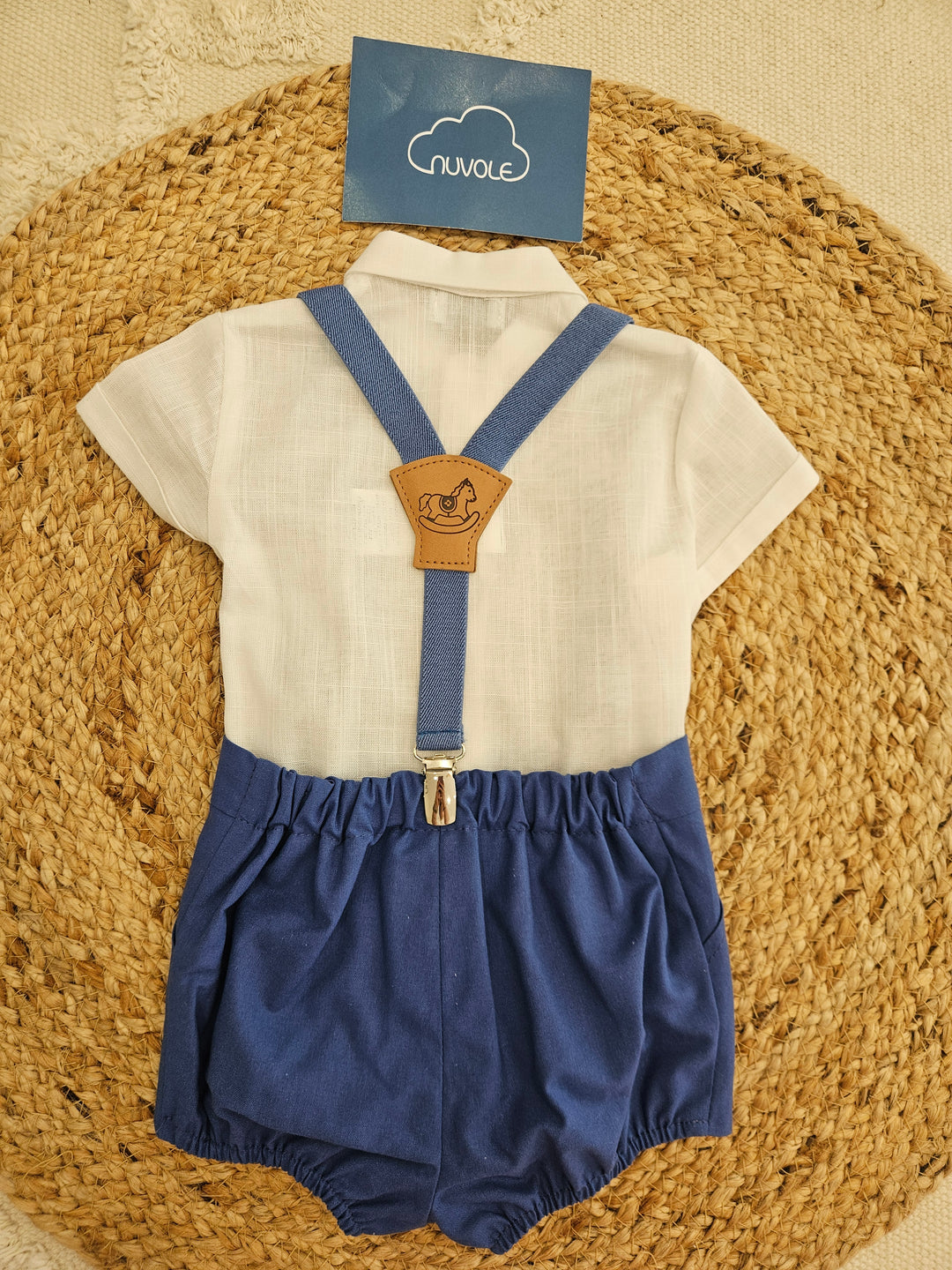 Completo Camicia e Bermuda Bretelle