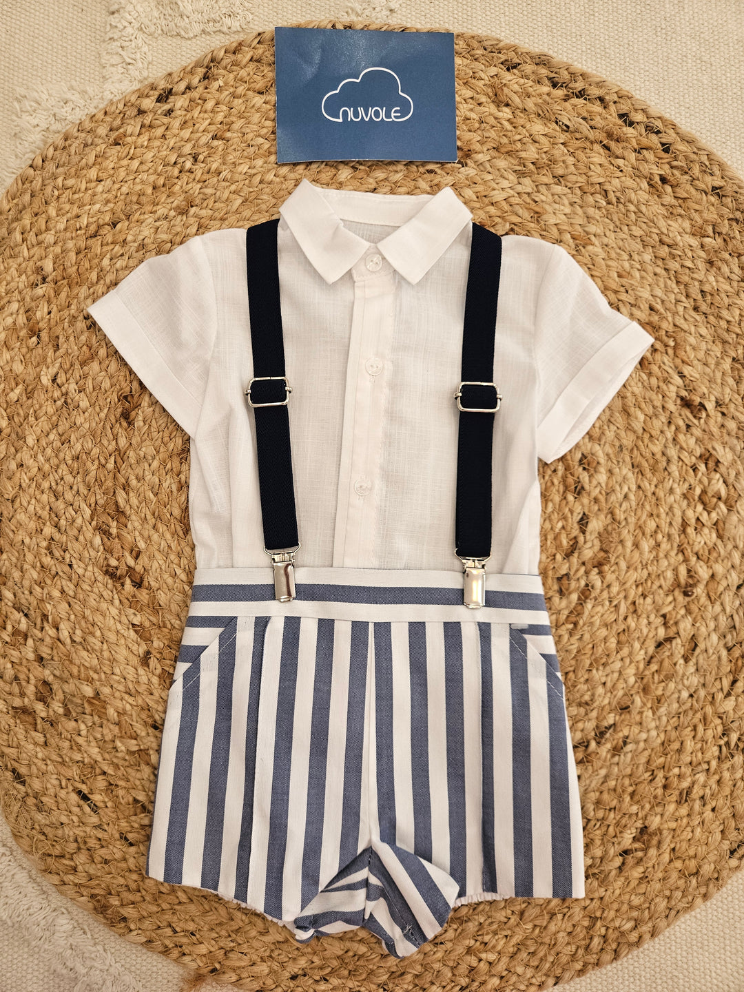 Completo Camicia e Bermuda Bretelle