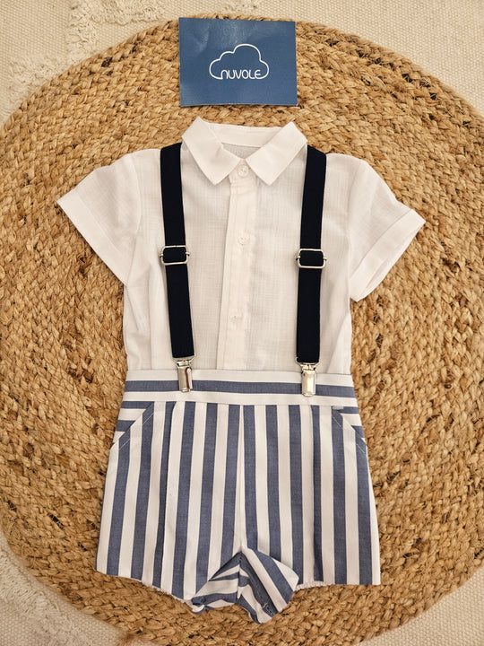 Completo Camicia e Bermuda Bretelle