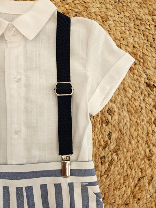 Completo Camicia e Bermuda Bretelle