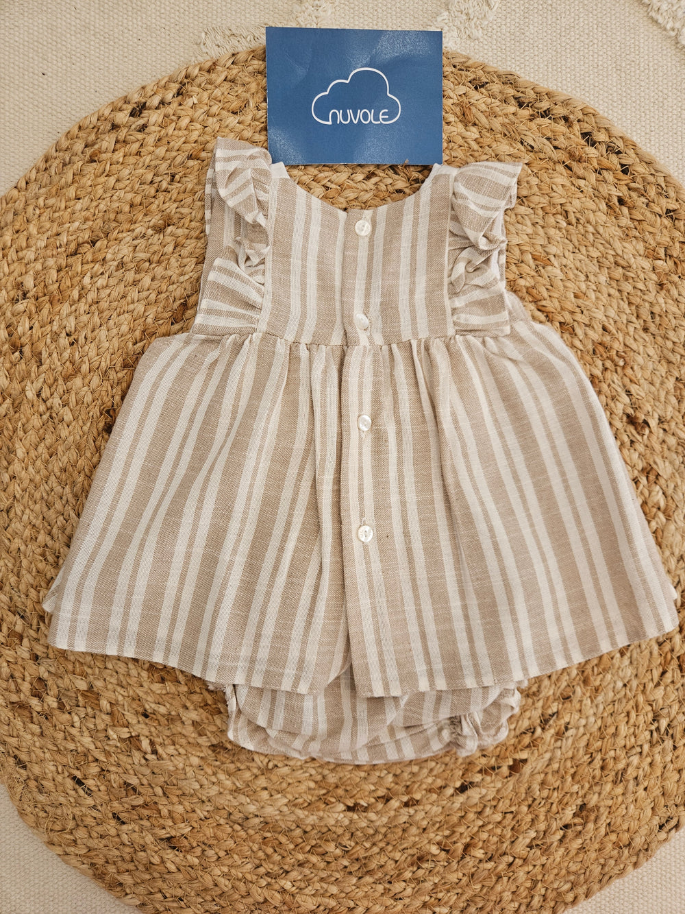 Abito con culotte righe