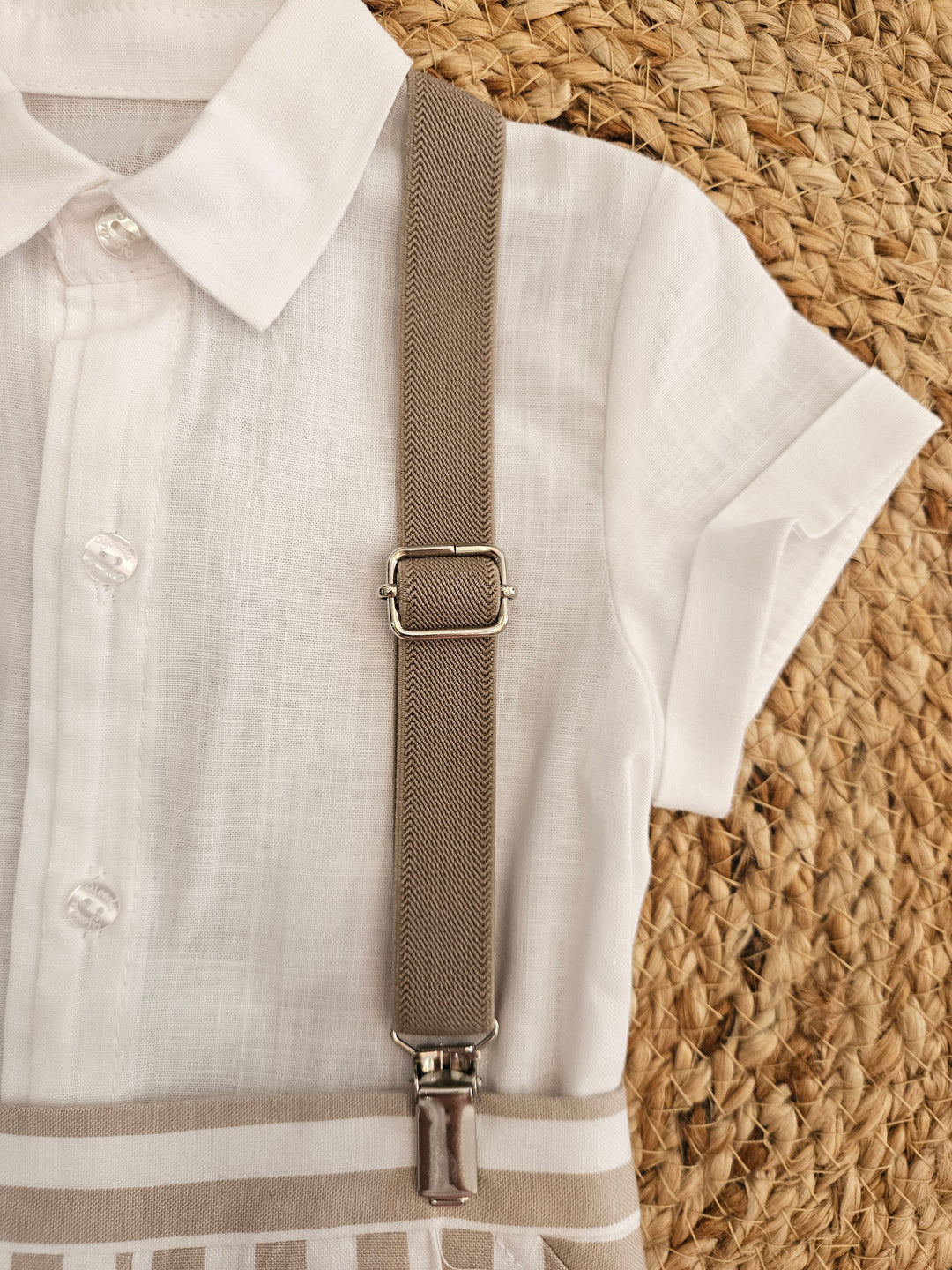Completo Camicia e Bermuda Bretelle