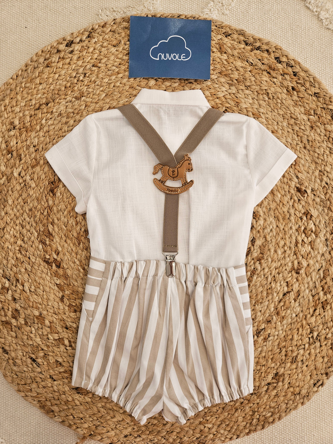 Completo Camicia e Bermuda Bretelle