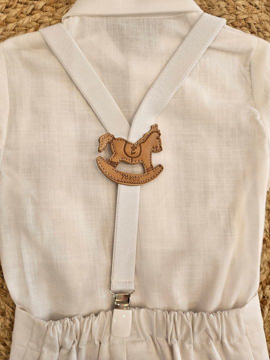Completo Camicia e Bermuda Bretelle