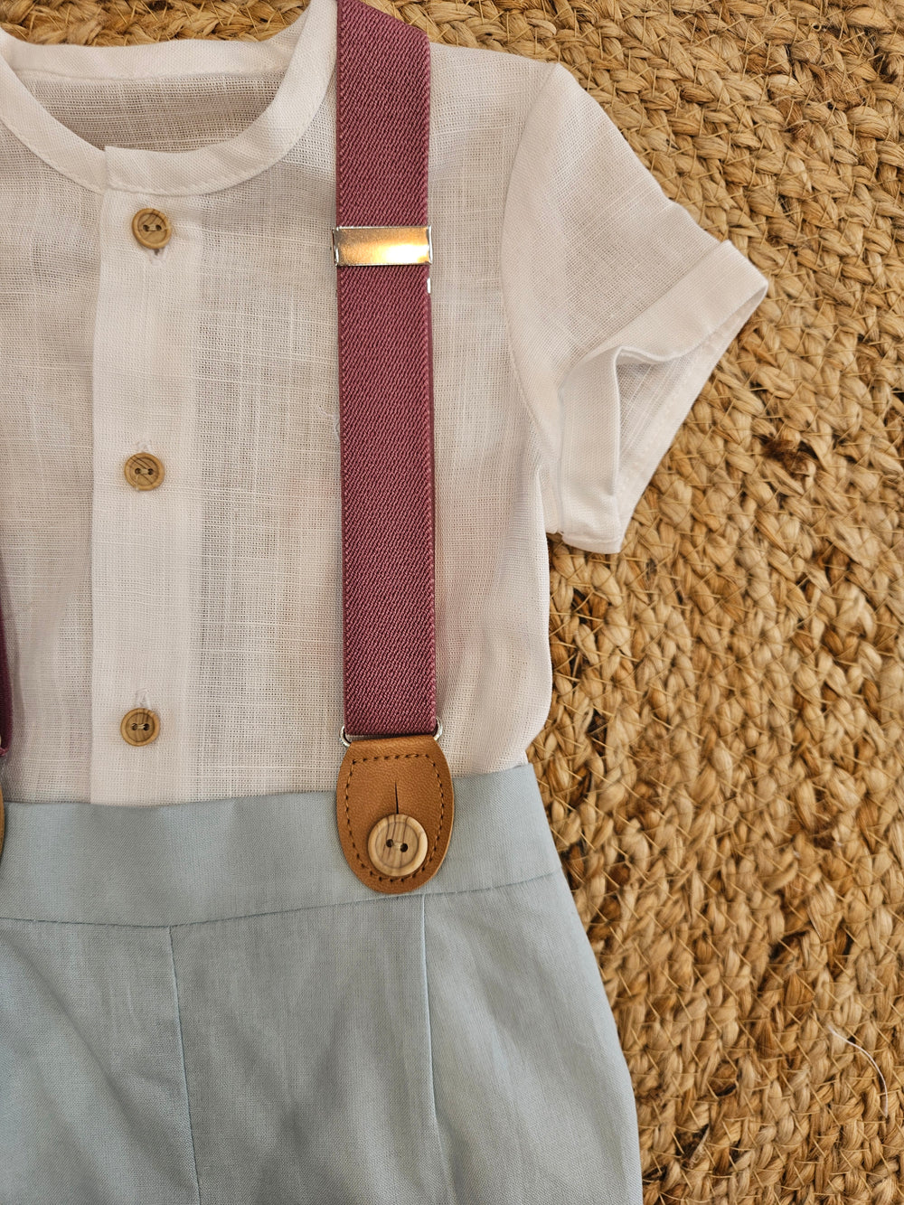 Completo Camicia e Bermuda Bretelle