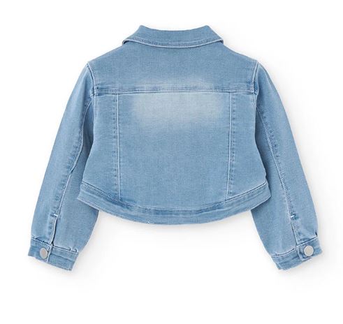 Giubbino denim con volant