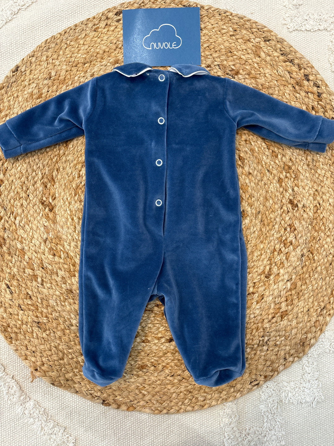 Tutina in ciniglia blu