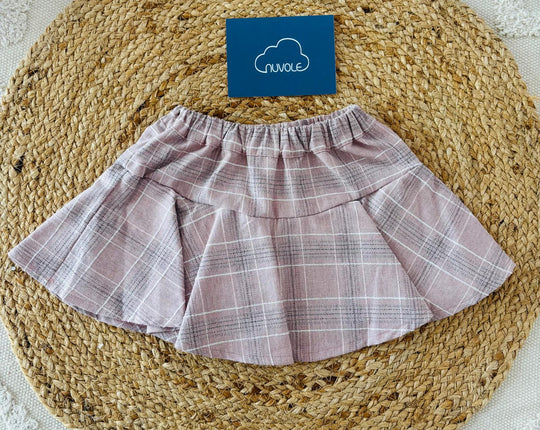 Pantagonna a quadri rosa