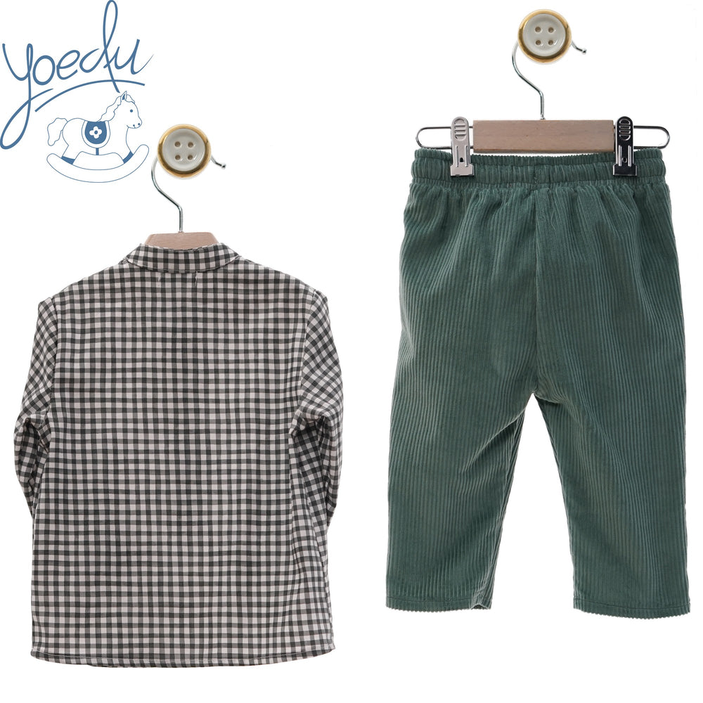 Completo camicia a quadri