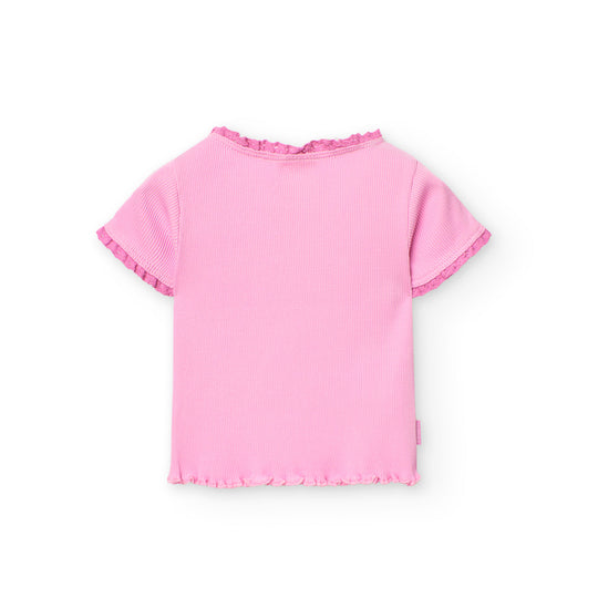 Maglietta basica rosa