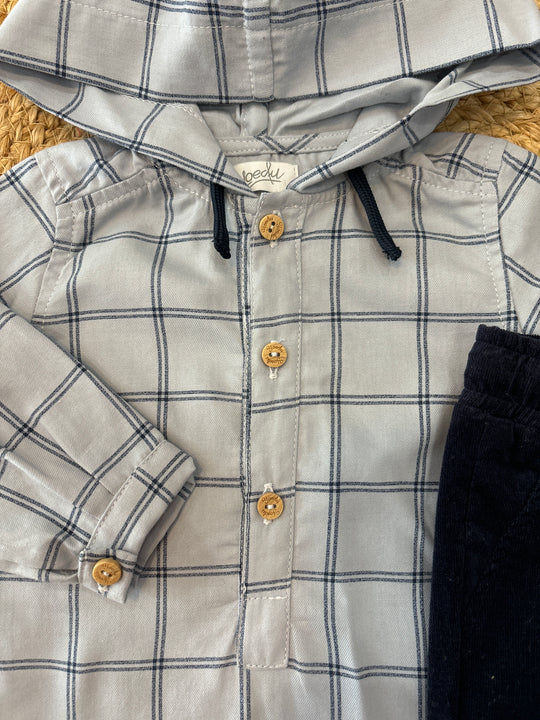 Completo camicia con cappuccio