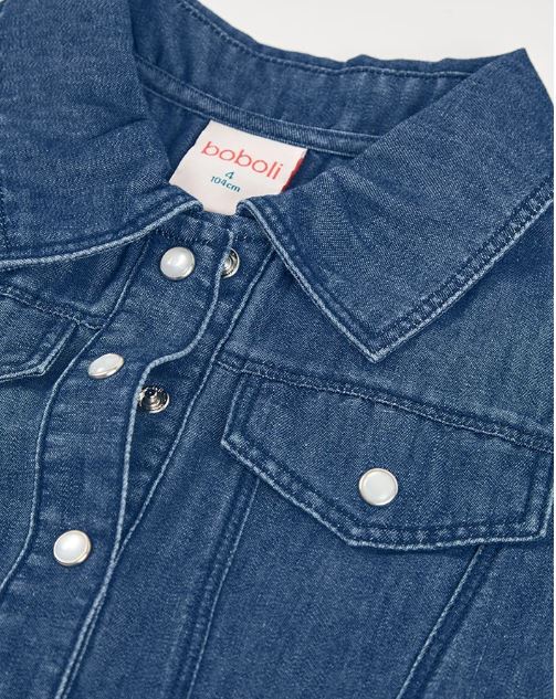 Abito in denim combinato