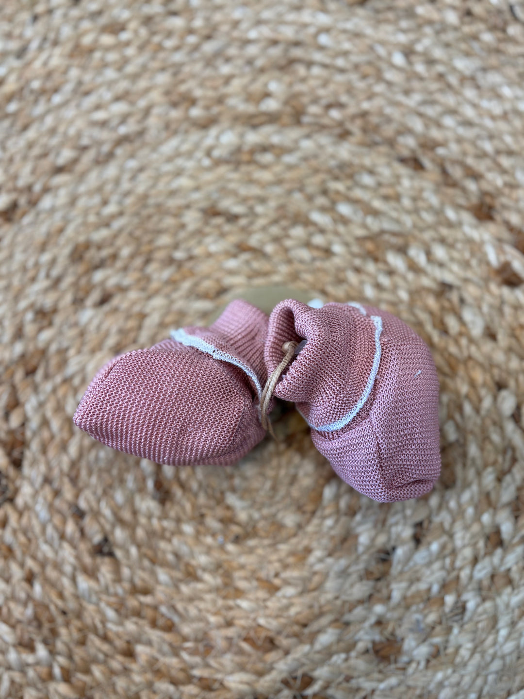 Babbucce in filo di cotone roselline