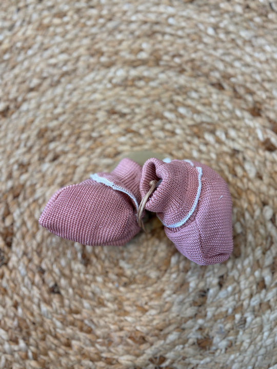 Babbucce in filo di cotone roselline