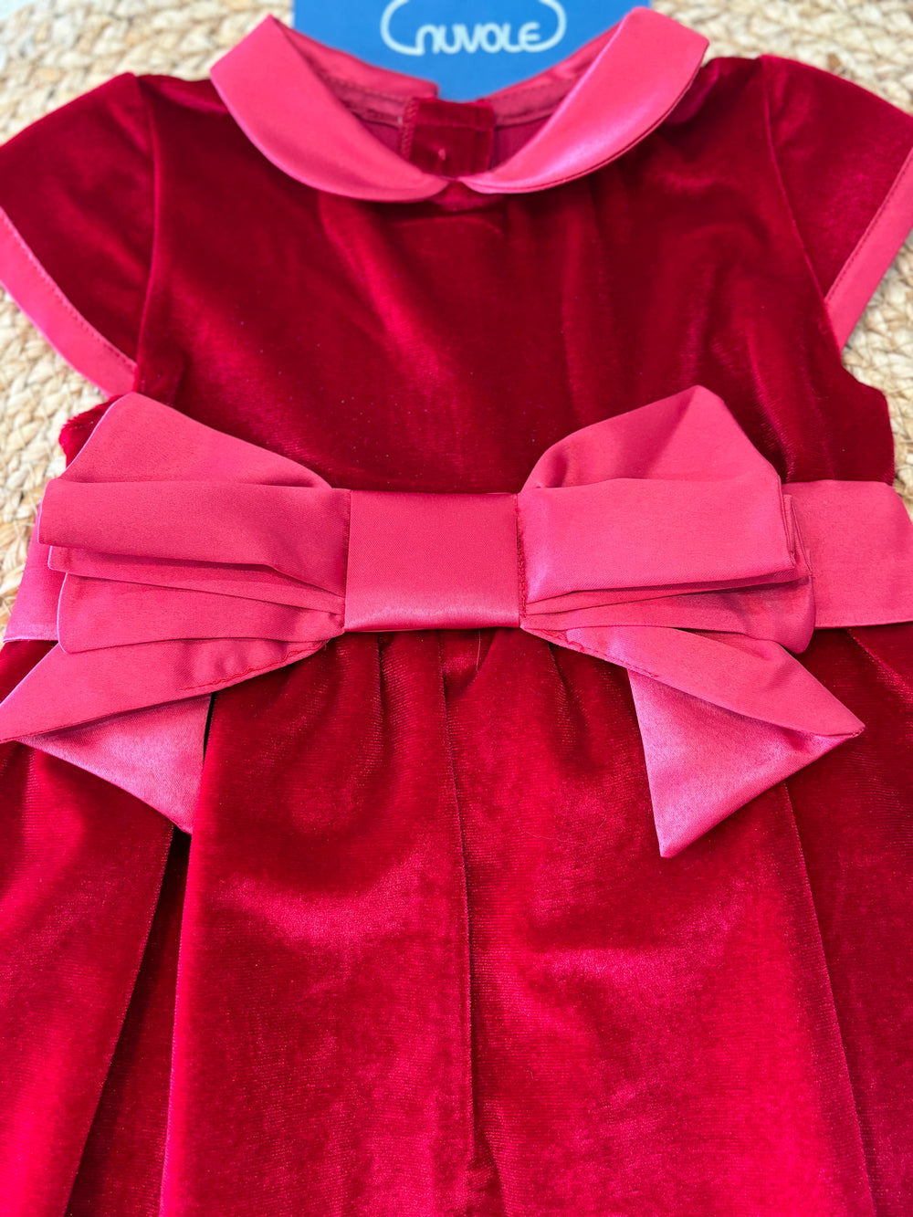 Abito in velluto rosso