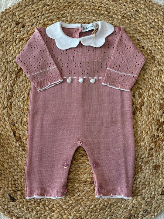 Tutina in filo di cotone roselline