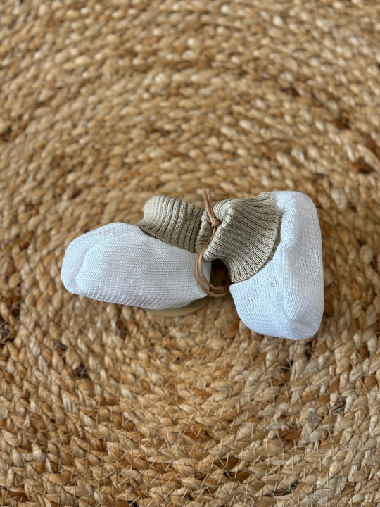 Babbucce in filo di cotone bianco