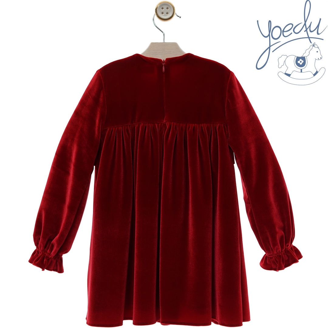 Abito in velluto rosso