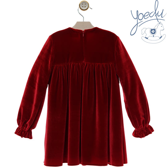Abito in velluto rosso