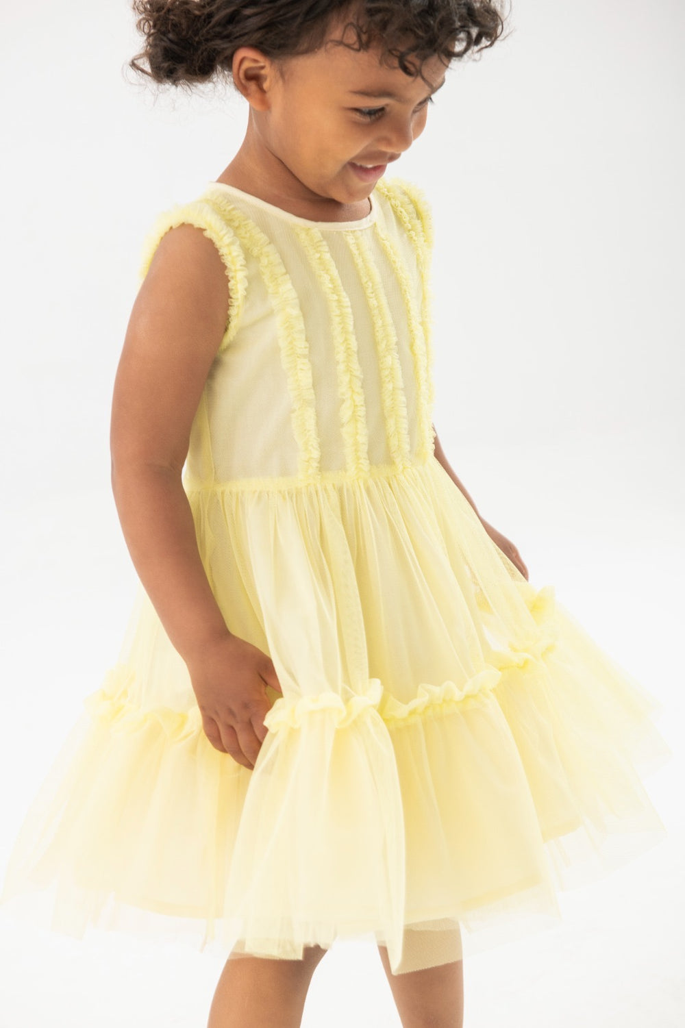 Abito in tulle giallo