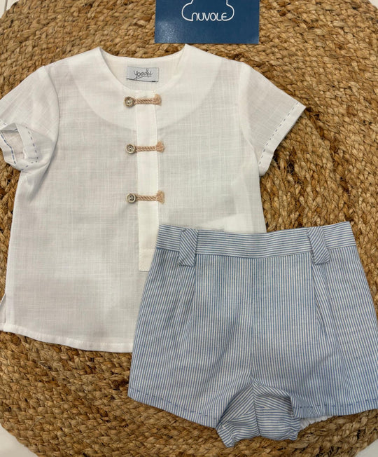 Completo righe celesti