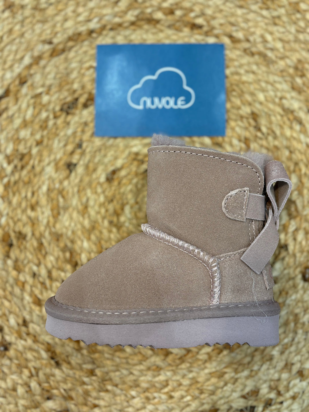 Stivale in camoscio rosa