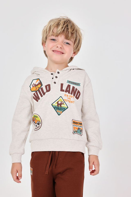 Completo in felpa wild land