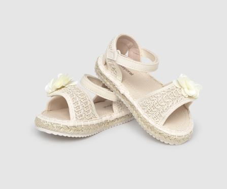 Sandalo espadrillas ecrù