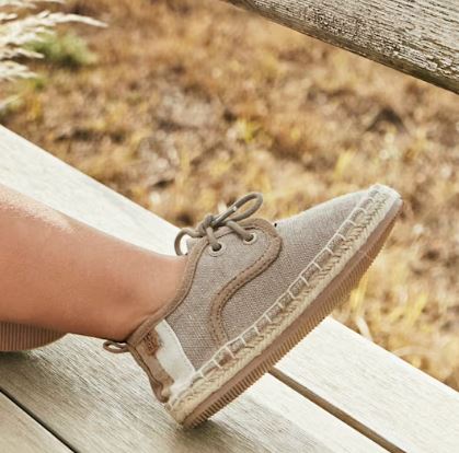 Espadrllas con lacci beige
