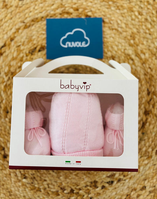 Set scarpina e cappello in lana