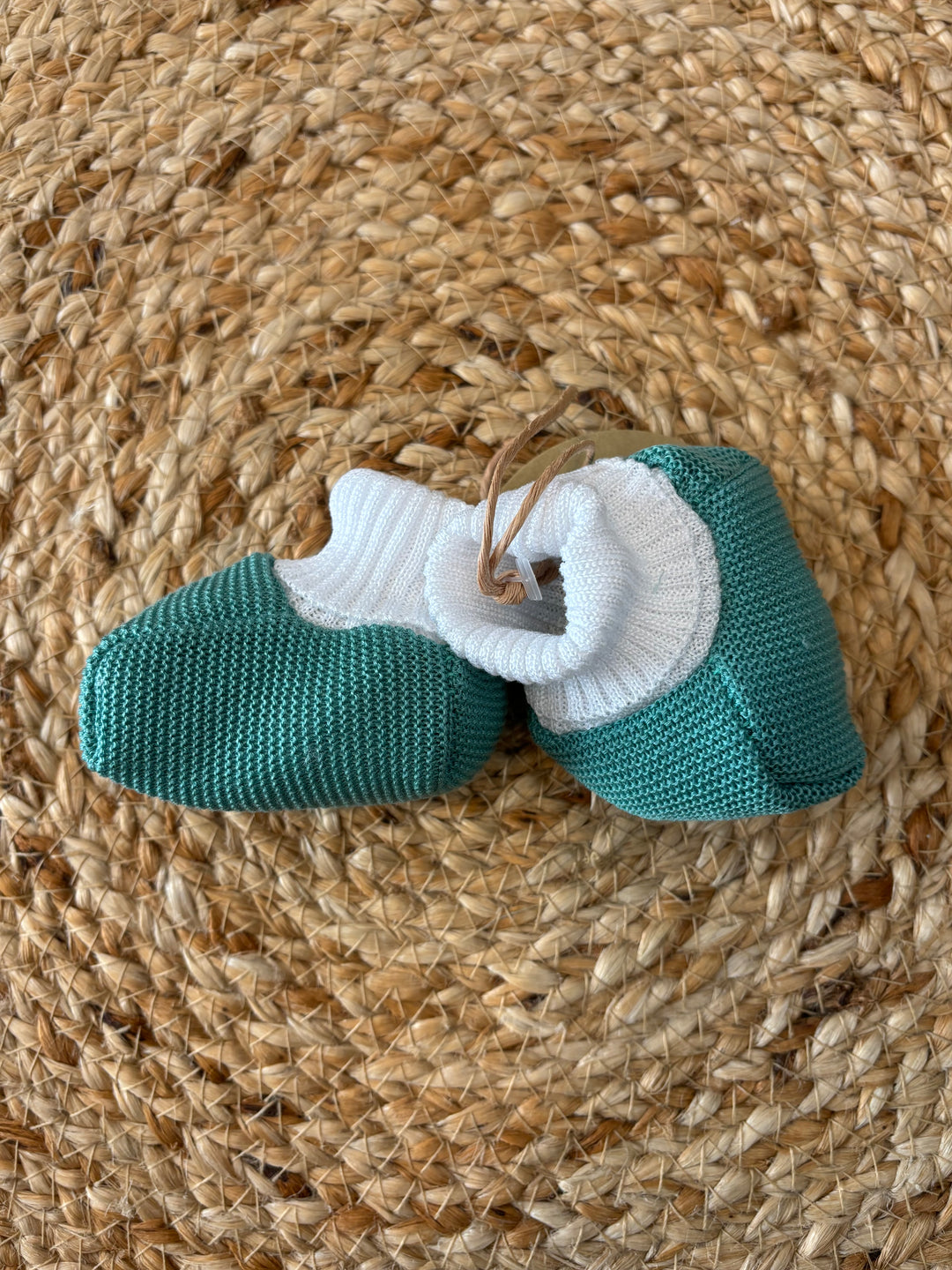 Babbucce in filo di cotone green